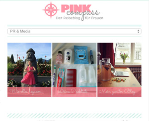 Mobile Navigation auf pinkcompass.de