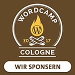Sponsor auf dem WordCamp Cologne 2017