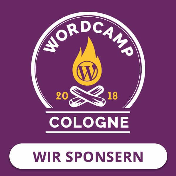 Sponsor auf dem WordCamp Cologne 2018