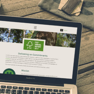 WordPress-Website für den Jahresbericht des FSC