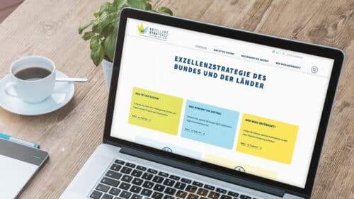 WordPress Website der Exzellenzstrategie des Bundes und der Länder